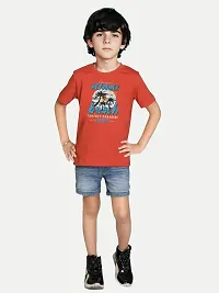 Rad prix Teen Boys Red Graphic Printed Tees-thumb2