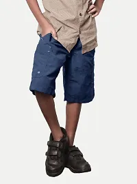 Rad prix Boys Casual Elasticated Printed Shorts - Navy Colour-thumb2