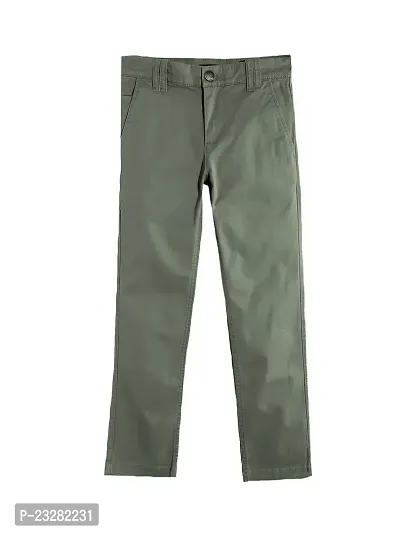 Rad prix Boys Solid Green Woven Trouser