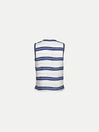 Rad prix Teen Boys Mint/Grey Striper Tanktop (10-11 Years, Blue)-thumb3