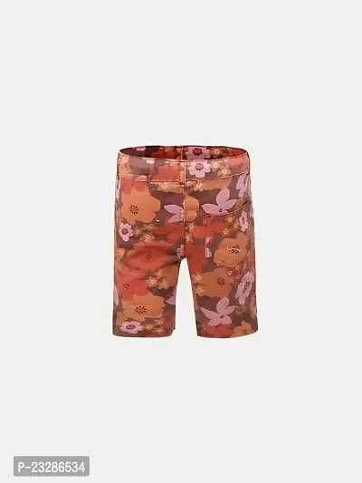 Rad prix Boys Maroon Floral Shorts-thumb4