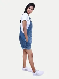 Rad prix Women Blue Denim Dungarees-thumb1