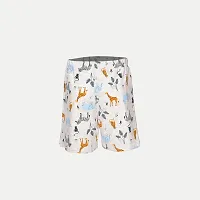 Rad prix White Casual Animal Printed Shorts-thumb3