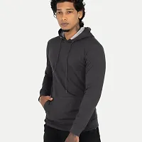 Mens Solid Black Hoodies-thumb2