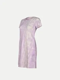 Women violet All Over Printed Twenie Dress-thumb1