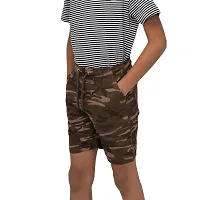 Elegant Green Cotton Printed Shorts For Boys-thumb2