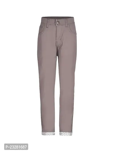 Rad prix Teen Boys Grey Regular-Fit Twill Trousers