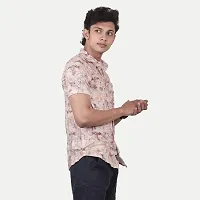 Rad prix Men Casual Pink Abstract Printed Cotton Shirt-thumb1