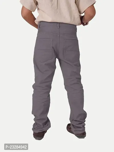 Boys Casual Woven Pants- Grey Colour-thumb4