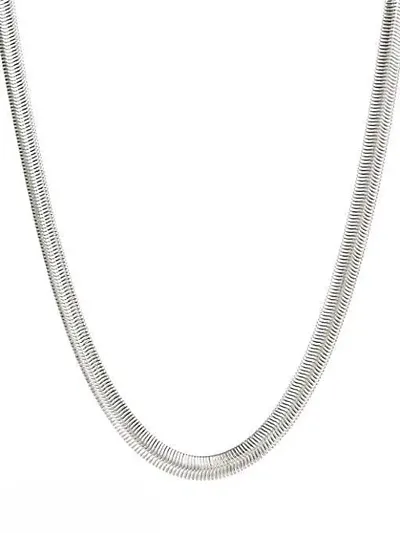 SNAKE DESIGNED CHAIN FOR MENS WOMENS STAINLESS PLATTED (PACK OF 1) Sterling Plated Stainless Chain