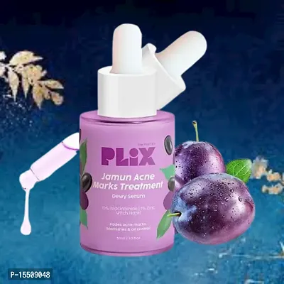 PLIX 10% Niacinamide Jamun Face Serum for Acne Marks, Blemishes, Oil Control with 1% Zinc  Witch Hazel for Unisex, 30ml (Pack of 1) Skin Clarifying Serum for Sensitive, Acne-Prone Skin-thumb2