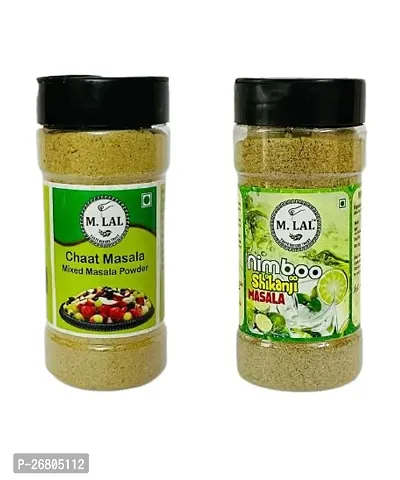 Classic Chaat Masala and Nimboo Shikanji Masala Refreshing Blend Of Flavors Combo Pack Of 2