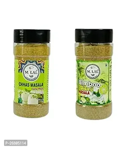 Classic Chhas Masala and Nimboo Shikanji Masala Refreshing Blend Of Flavors Combo Pack Of 2