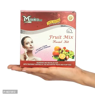 Mexico Fruit Nutri Herbal Anti Ageing Facials Kit For Women Offer For All Skin Types | Provide Radiant Brightening Blemish Free Fairer Complexion | Rich In Antioxidants With Vitamins-thumb0