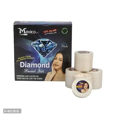 Mexico Diamond Anti Ageing Facials Kit For Women Offer For All Skin Types | Provide Radiant Brightening Blemish Free Fairer Complexion | Rich In Antioxidants With Vitamins-thumb0