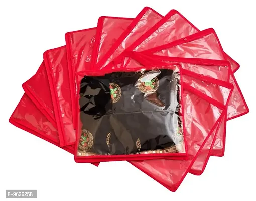 24 Piece Non Woven Fabric Single Saree Cover / Sari Storage Bag with zip