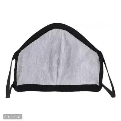 Black Cloth Mask With Melt Blown Fabric Layer Combo Cloth Mask  (Free Size, Pack of 3, 2 Ply)-thumb3