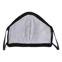 Black Cloth Mask With Melt Blown Fabric Layer Combo Cloth Mask  (Free Size, Pack of 9 Pcs, 2 Ply)-thumb1