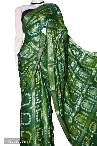 Classic  Art Silk Printed Saree with Blouse Piece for Women