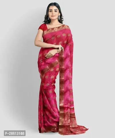 Rayon Fancy Border Sarees With Running Blouse Piece-thumb0
