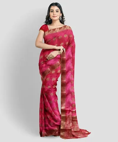 Rayon Fancy Border Sarees With Running Blouse Piece