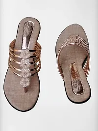 Stylish Brown Mesh Embellished Heels For Women-thumb2