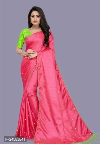 Classic Silk Cotton Embroidered Saree with Blouse piece-thumb0
