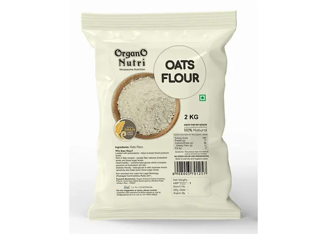 OrganoNutri Wholegrain Oats Flour Oats Atta 2kg