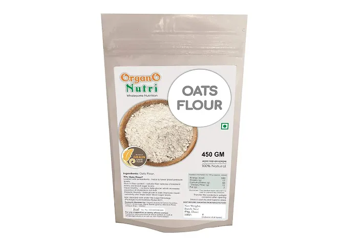 OrganoNutri Wholegrain Oats Flour Oats Atta 450g