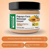 Luvyh Papaya Hydrating Face Massage Cream (100g) Skin Brightening Moisturizing Light Weight Formula, Helps Reduce Dark Circles  Visibly Clears Skin, Natural, No Parabens  Sulphates-thumb1