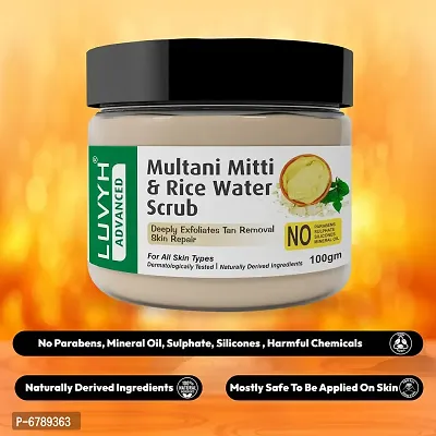 Multani Mitti and Rice Water Scrub - 100g-thumb5