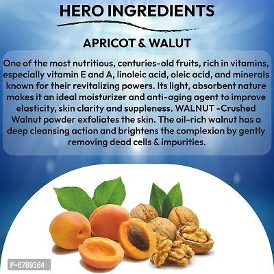 Apricot and Walnut Scrub - 200g (Pack of 2)-thumb3