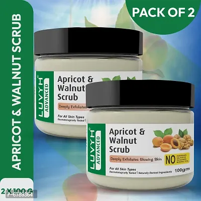 Apricot and Walnut Scrub - 200g (Pack of 2)-thumb0