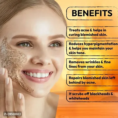 Luvyh Multani Mitti and Rice Water Face Scrub (100g) Clean Skin Cells, Blackheads and Whiteheads Removal for All Skin Types No Parabens, No Mineral Oil, No Sulphate, No Silicone-thumb3