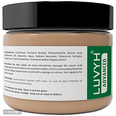 Luvyh Papaya Hydrating Face Massage Cream (100g) Skin Brightening Moisturizing Light Weight Formula, Helps Reduce Dark Circles  Visibly Clears Skin, Natural, No Parabens  Sulphates-thumb3