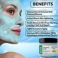 Luvyh Diamond Exfoliating Face Scrub and Moisturizer For Women  Men For Skin Brightening, Firming, Anti Aging, Removes Tan, Dullness,100 gm All Skin Types-thumb2