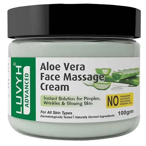 Face Massage Cream (100g) for Skin Hydrating, Soothing Light Weight Formula, Helps Delay Signs of Ageing for All Skin Types No Parabens, No Mineral Oil, No Sulphate, No Silicone