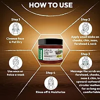 Luvyh Face Scrub for Women  Men Removes Tan, Blackheads, and Dirt from body, Face  Neck for a Soft  Smooth Skin - 100% Natural  Vegan 100gm (coffee)-thumb4