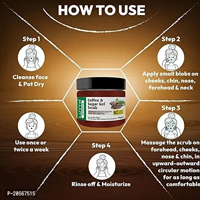 Luvyh Face Scrub for Women  Men Removes Tan, Blackheads, and Dirt from body, Face  Neck for a Soft  Smooth Skin - 100% Natural  Vegan 100gm (coffee)-thumb5