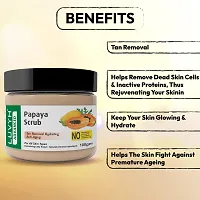 Luvyh Papaya Face Scrub Brightening  Revitalizing Face Scrub For All Skin Types, (100g)-thumb2