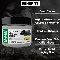 Luvyh Activated Charcoal Face Scrub for Women  Men Removes Tan, Blackheads, and Dirt from body, Face  Neck for a Soft  Smooth Skin - 100% Natural  Vegan 100gm Work Perfectly on Oily and Dry Skin-thumb2