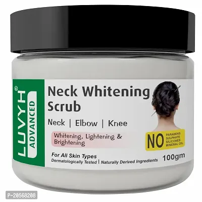 Luvyh Neck-Elbow  Knee-Feet Brightening Scrub For Reduces Blackness Of Neck, Elbo  Feet for all Body skin types- Scrub 100g, All Skin Types No Parabens, No Mineral Oil, No Sulphate, No Silicone