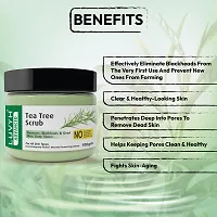 Luvyh Tea Tree Skin Clearing Face Scrub  Moisturizer (100g) Cream for Women and Men, Exfoliate scrub for Deep Cleansing, Blackhead Remover, Tan Removal, Glowing Skin, Skin Purifying for All Skin Types No Paraben, No Mineral Oil, No Sulphate, No Silicone-thumb2