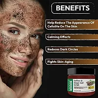 Luvyh Face Scrub for Women  Men Removes Tan, Blackheads, and Dirt from body, Face  Neck for a Soft  Smooth Skin - 100% Natural  Vegan 100gm (coffee)-thumb2