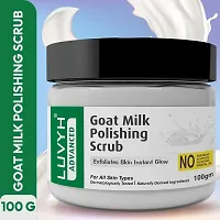 Luvyh Goat Milk Polishing Face Scrub Tan-Removal Scrub, Milk Polishing Whitening  Rejuvenating Face Pack For All Skin Types For Women And Men 100G-thumb1