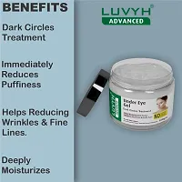 Luvyh Under Eye Gel works on the eye area and overall eye appearance  reduces the appearance of dark circles and puffiness, For men  women. 100g-thumb4