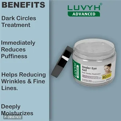 Luvyh Under Eye Gel works on the eye area and overall eye appearance  reduces the appearance of dark circles and puffiness, For men  women. 100g-thumb5