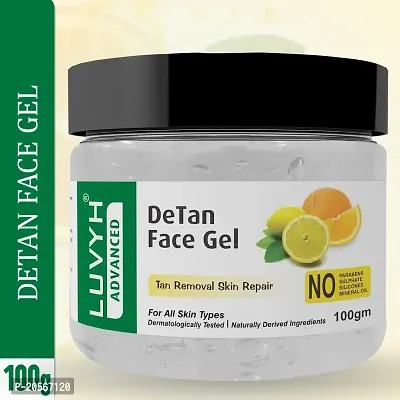 Luvyh Face Gel with natural Aloevera Extract for Men  Women, 100 g | for Moisturize and Sooth Glowing Skin with No Parabens No Mineral Oil, No Sulphate, No Silicone (Lemon)-thumb2