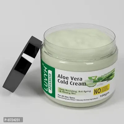 Luvyh Aloe Vera Cold Cream and Winter Cream for Women and Men (100g) Organic Non-Toxic AloeVera for Acne, for Scars, Glowing  Radiant Skin Treatment for Dry, Oily and All Skin Types No Parabens, No M-thumb2