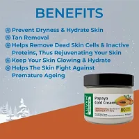 Luvyh Papaya Hydrating Cold Cream  Winter Creme for Women and Men (100g) for Skin Brightening, Moisturizing, Light Weight Formula, Helps Reduce Dark Circles, Visibly Clears Skin Deep Moisturization F-thumb2